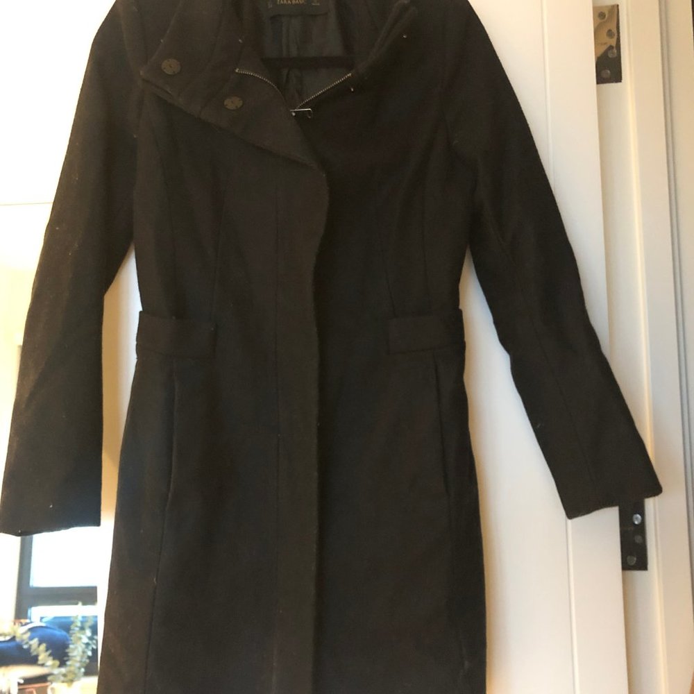 Zara Black Coat - Picture 4 of 6